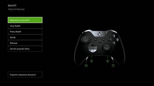Xbox Elite - aplikacja Akcesoria Xbox i mapowanie przycisków na Xbox One