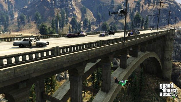 Grand Theft Auto - obława na moście