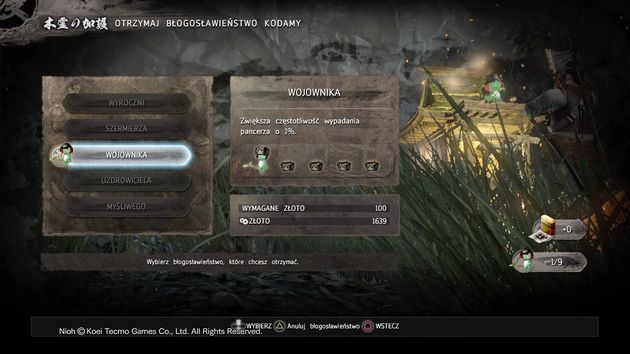 Nioh - błogosławieństwo
