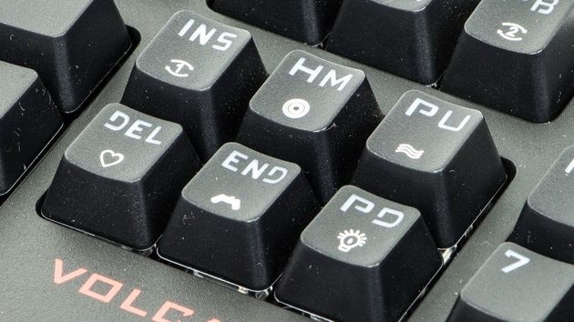 Modecom Volvano Gamer - klawisze regulujące podświetlenie