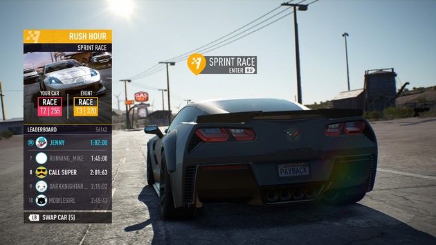 Need for Speed: Payback - Rush Hour
