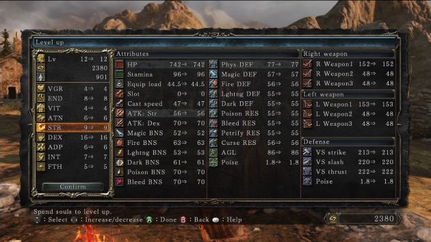 Dark Souls II  level up