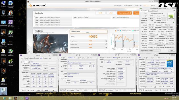 3DMark Fire Strike - rekord wydajności 8pack wynik 40052