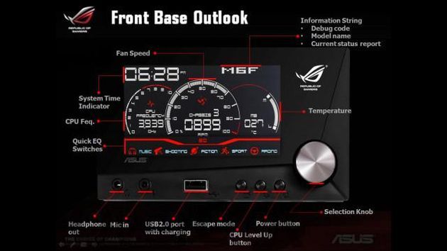 ASUS ROG Front Base Dual-Bay Gaming Panel