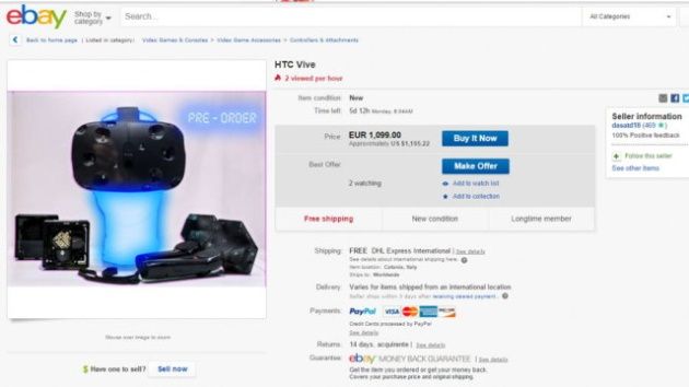 HTC Vive oferta ebay