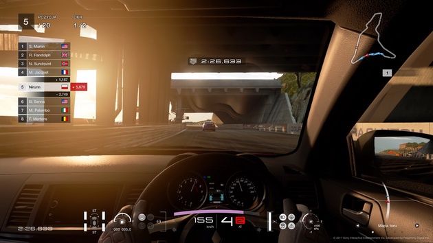 Gran Turismo Sport - jazda w tunelu