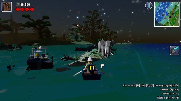 LEGO Worlds - podróż łódką