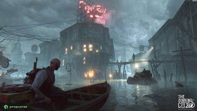 The Sinking City - pływanie łódką