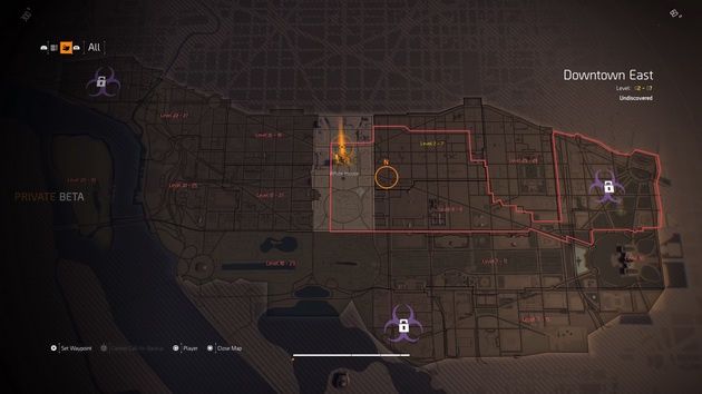 The Division 2 - mapa