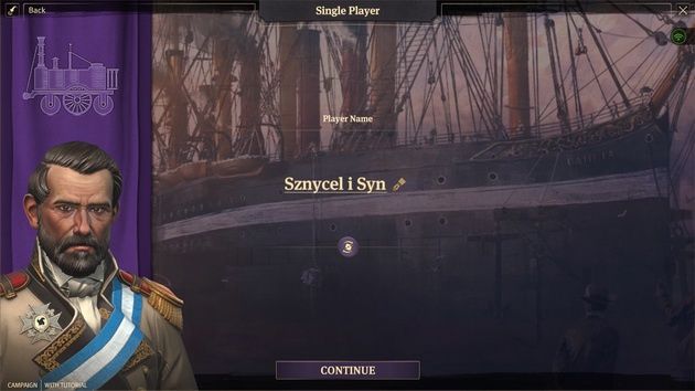 Anno 1800 - początek gry i wybór postaci