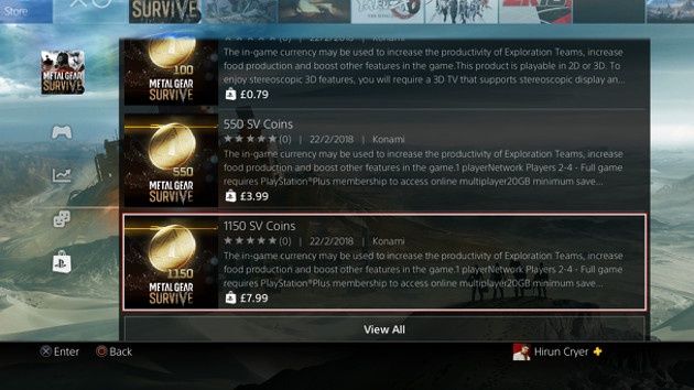 Metal Gear Survive SV
