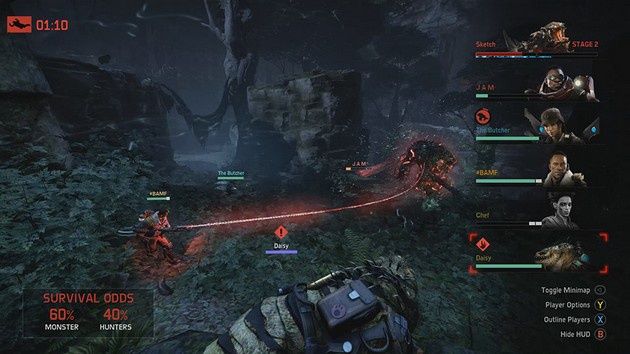 Evolve tryb obserwatora