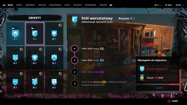Far Cry New Dawn - rozwój warsztatów