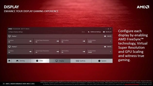 AMD Radeon Software - interfejs