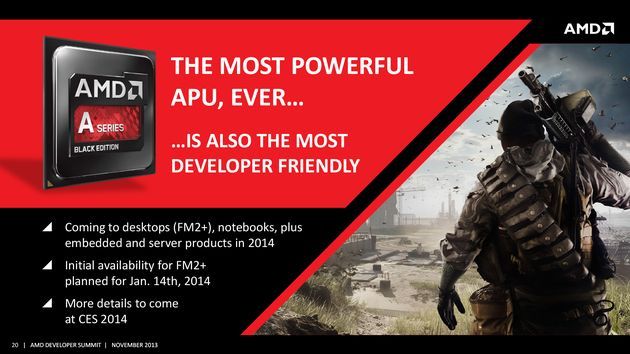 AMD APU Kaveri prezentacja na konferencji APU13 slajd