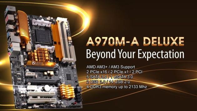 ECS A970M-A DELUXE płyta gł&oacute;wna zdjęcie