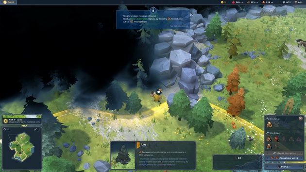 Northgard - zwiadowca rozpoznaje nowy teren