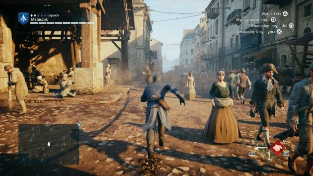 Assassin’s Creed Unity - widok zza bohatera