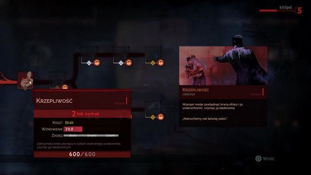 Vampyr - umiejętność systemu ewolucji bohatera
