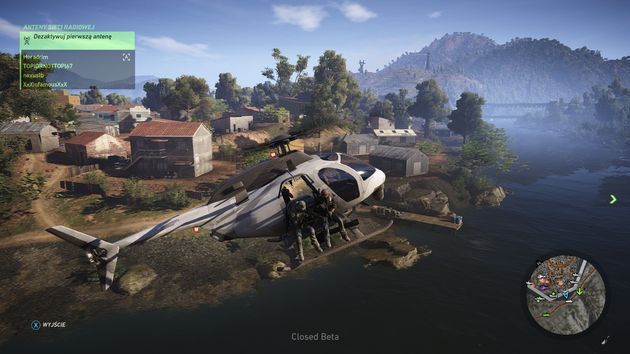 Ghost Recon: Wildlands - drużyna w helikopterze