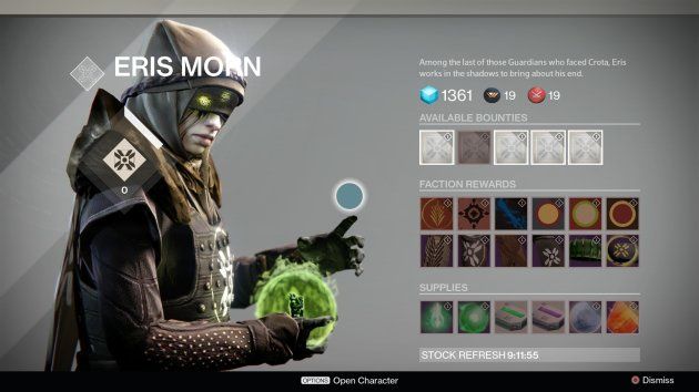 Destiny: The Dark Below - menu