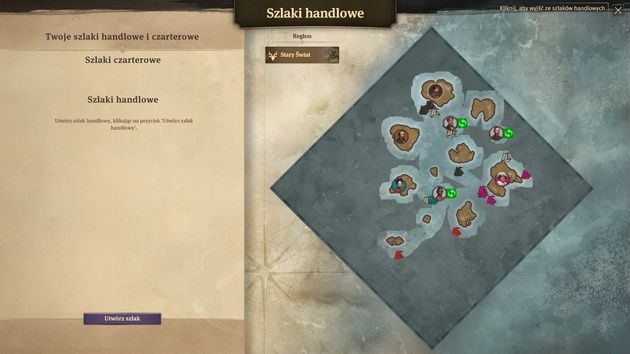 Anno 1800 - szlaki handlowe i czarterowe