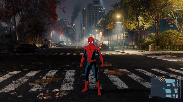 Spider-Man - rysunkowy kostium Spider-Mana