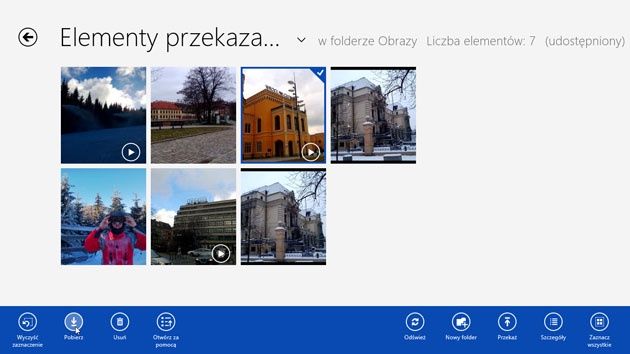Nagrywanie filmów WP8