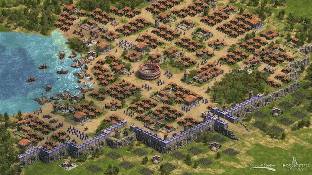 Age of Empires: Definitive Edition - wielkie miasto za murem