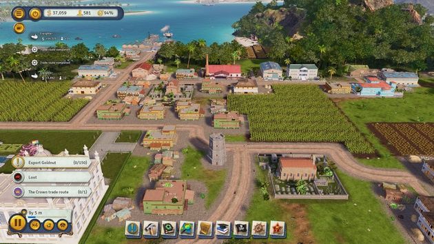 Tropico 6 - interfejs użytkownika