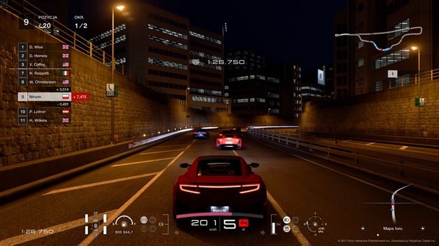 Gran Turismo Sport - wyścig nocnymi ulicami miasta