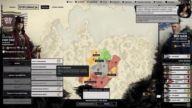 Total War: Three Kingdoms - dyplomacja