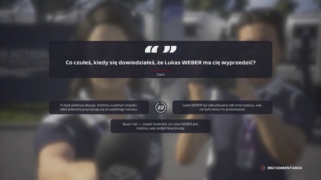 F1 2019 - wywiad