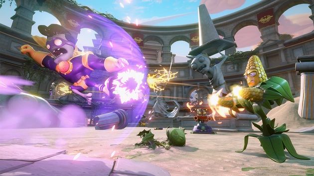 Plants vs Zombies Garden Warfare 2 - komandor kukurydz walczy z Supermózgiem
