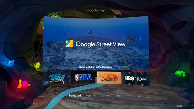 Daydream menu