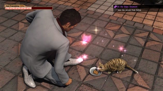 Yakuza 6: The Song of Life - karmienie kota