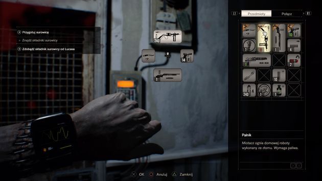 Resident Evil VII - staromodny system inwentarza