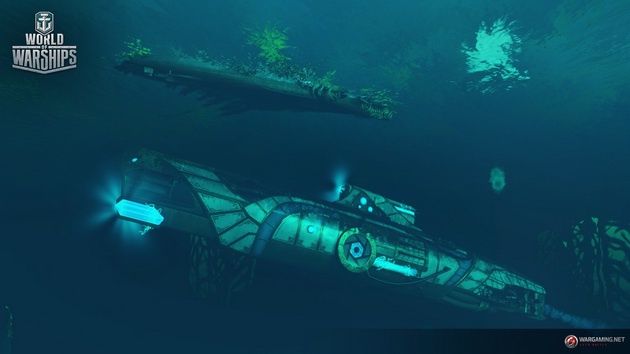 World of Warships: Terror of the Deep - okręt w zanurzeniu