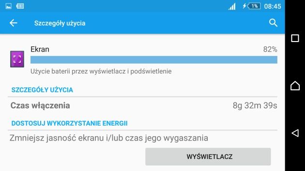 Sony Xperia M5 bateria test