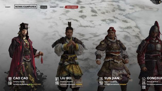 Total War: Three Kingdoms - dowódcy