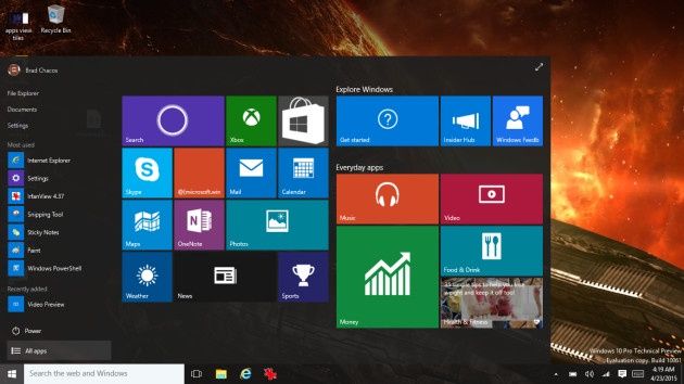 Windows 10 build 10061