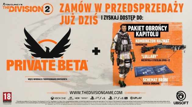 The Division 2 przedsprzedaż