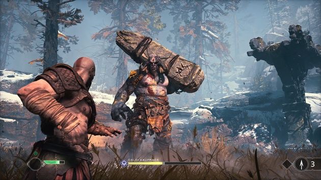 God of War - walka z trollem