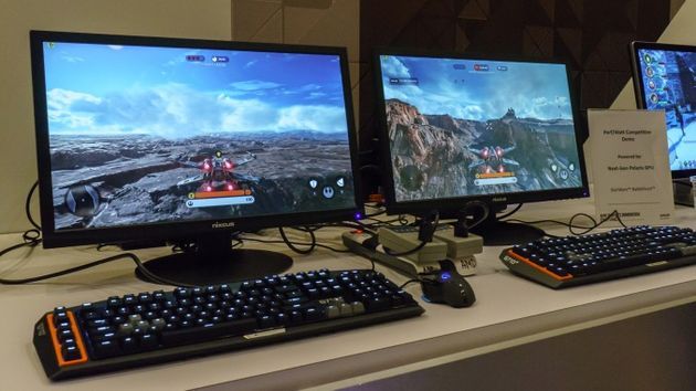 AMD - stanowisko z kartą graficzną GCN Polaris