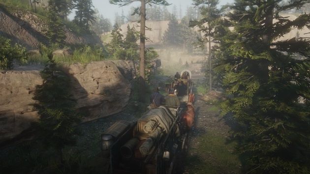 Red Dead Redemption 2 - podróż wozem