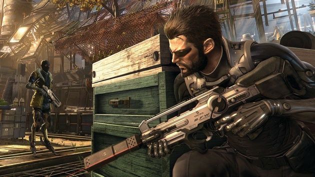 Deus Ex: Rozłam Ludzkości - ukryty za skrzynią