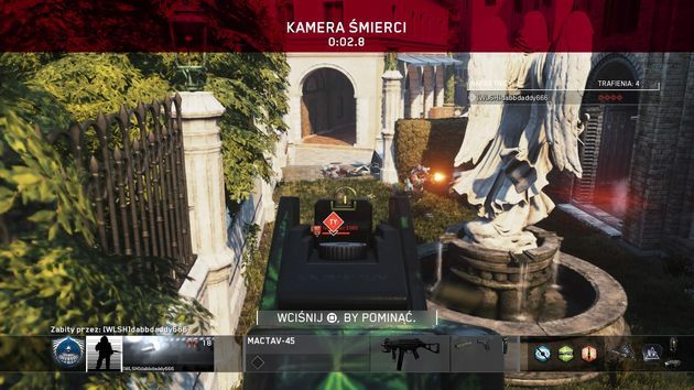 Call of Duty: Infinite Warfare Sabotage - kamera śmierci
