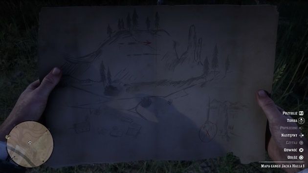 Red Dead Redemption 2 - mapa skarbów