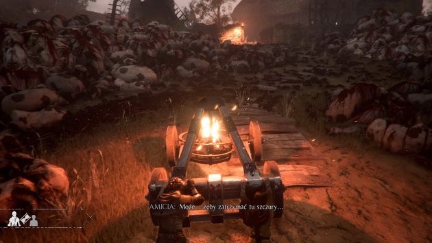 A Plague Tale: Innocence - pchanie wózka ze światłem