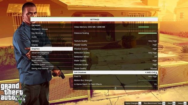 GTA V - cienie AMD CHS